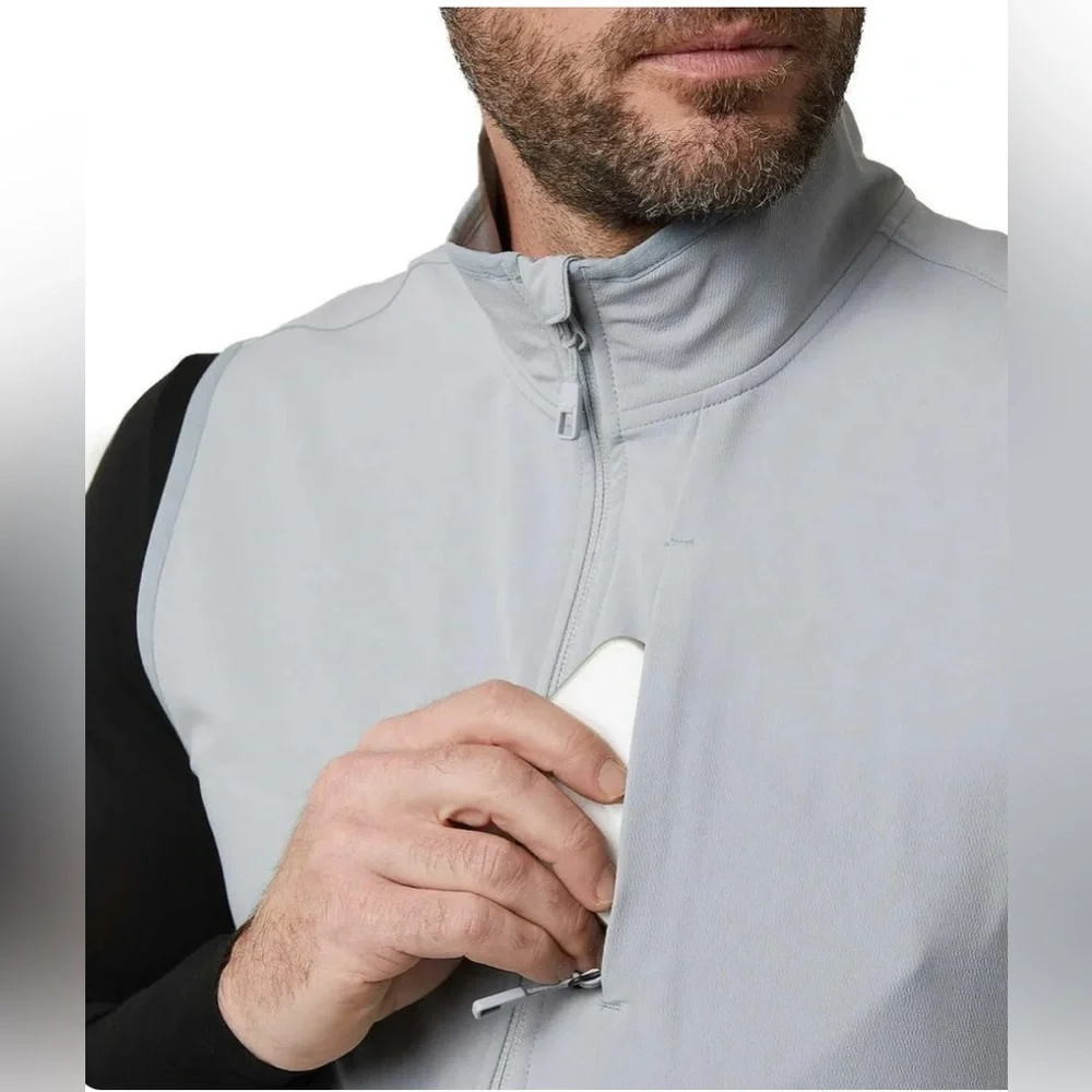 32 Degrees Heat Mens Midweight Tech Vest (X-Large, Regular, Regular, Gray)